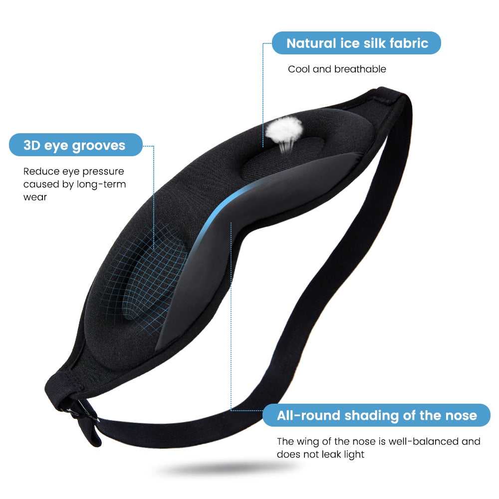 3D Sleeping Mask 14:200003699#3D eye mask-A 19 $ Sleeping Masks Sleeping Masks Accelera Brands Air Assist - Less Stress