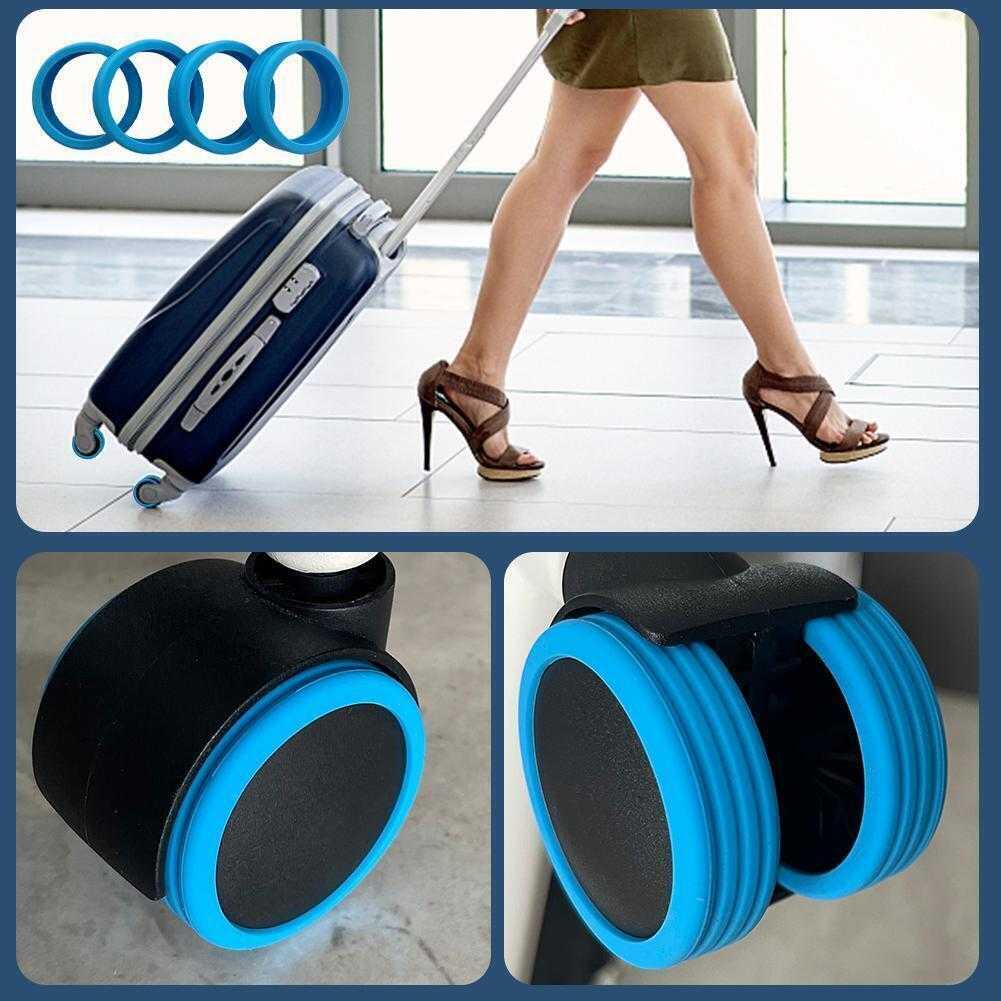 4-Pcs Luggage Wheels Protector 14:10#as pic show 3 $ Accessories Air Assist - Less Stress Air Assist - Less Stress