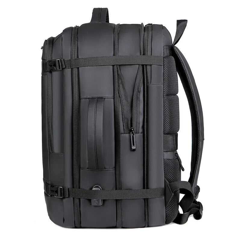 40L Expandable Water Resistant Travel Backpack 14:771#Escalable Black;5:310#18inch(32x46x15)cm;200007763:201336100 69 $ Travel Backpacks Air Assist - Less Stress Air Assist - Less Stress