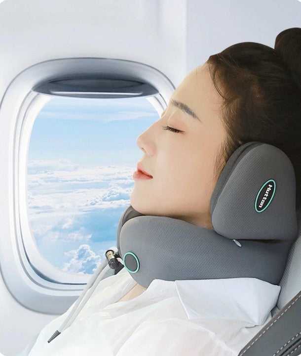 Anti-Noise Memory Foam Travel Pillow 14:1052;5:201298991#S 89 $ Travel Pillows Air Assist - Less Stress Air Assist - Less Stress