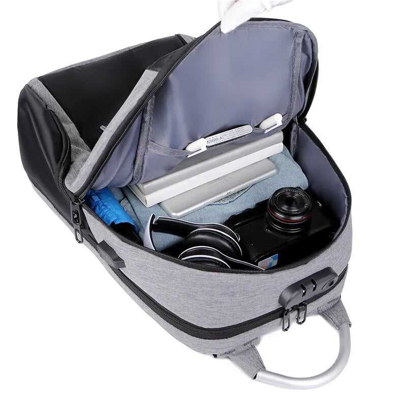 Anti-Theft 22L USB Charging Backpack 14:771#Black;5:201300886;200007763:201441035 59 $ Travel Backpacks Air Assist - Less Stress Air Assist - Less Stress