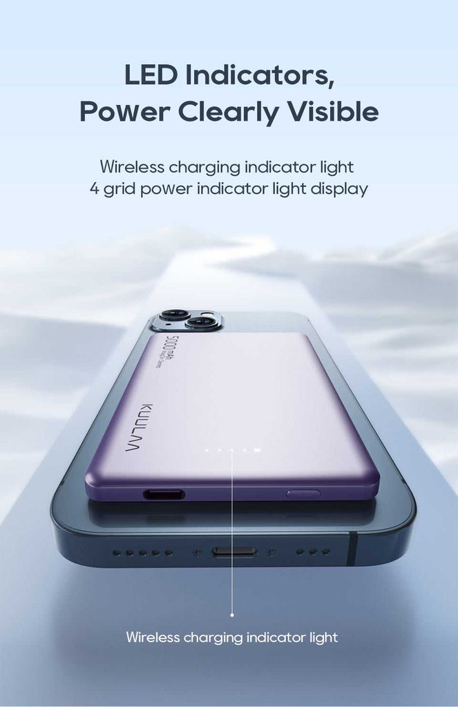 KUULAA™ Wireless Power Bank 14:29#Purple;200001063:200682039 59 $ Chargers & Headphones Air Assist - Less Stress Air Assist - Less Stress