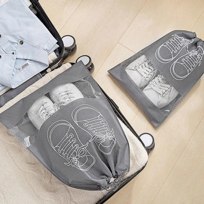 Travel Shoes Storage Drawstring Bags